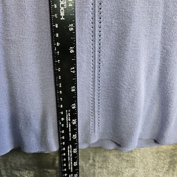 Tailor B Moss Women's Lg 2 Piece Lavender Sweater Vintage Hong Kong Flaw - Picture 11 of 15